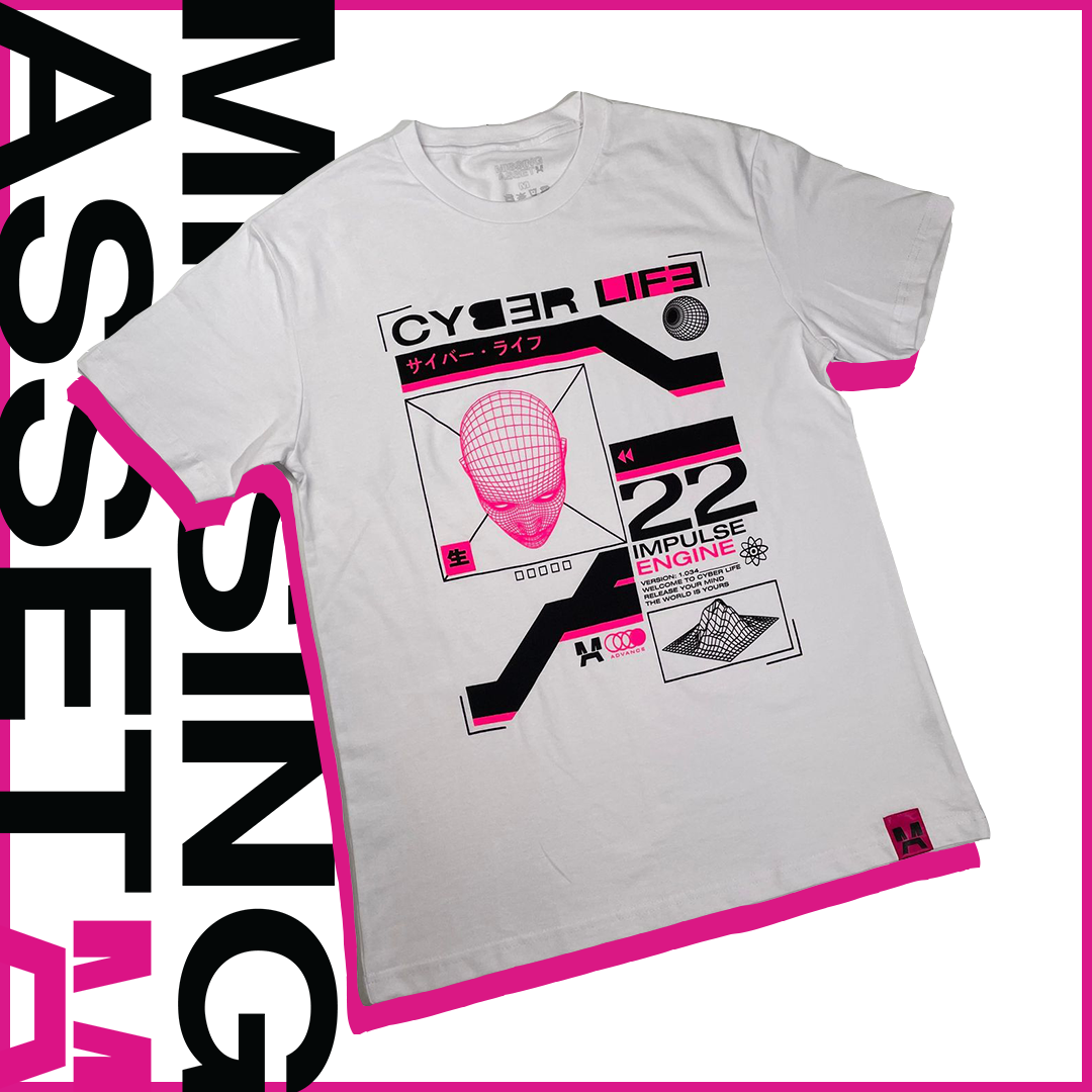 Missing Asset CYBER LIFE WHITE ∙ Tシャツ